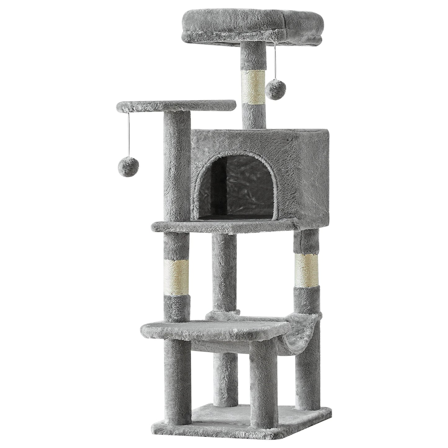 JHK Cat Tree Tall Multi-Cat Climbing Tower for Indoor Cats