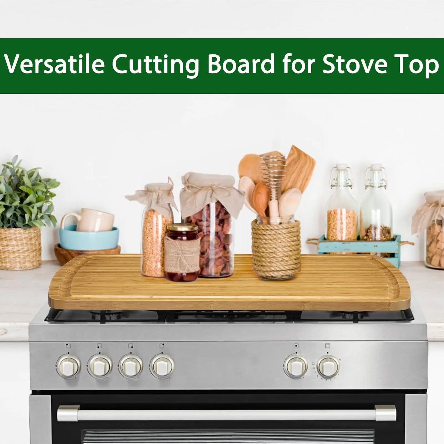 Bamboo Cutting Board Over Sink With Juice Groove Heavy Duty