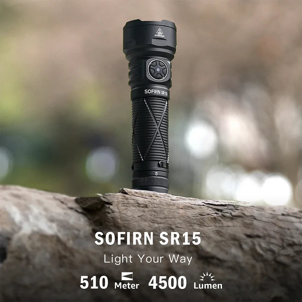 Sofirn SR15 4500LM USB-C Rechargeable 21700 Flashlight