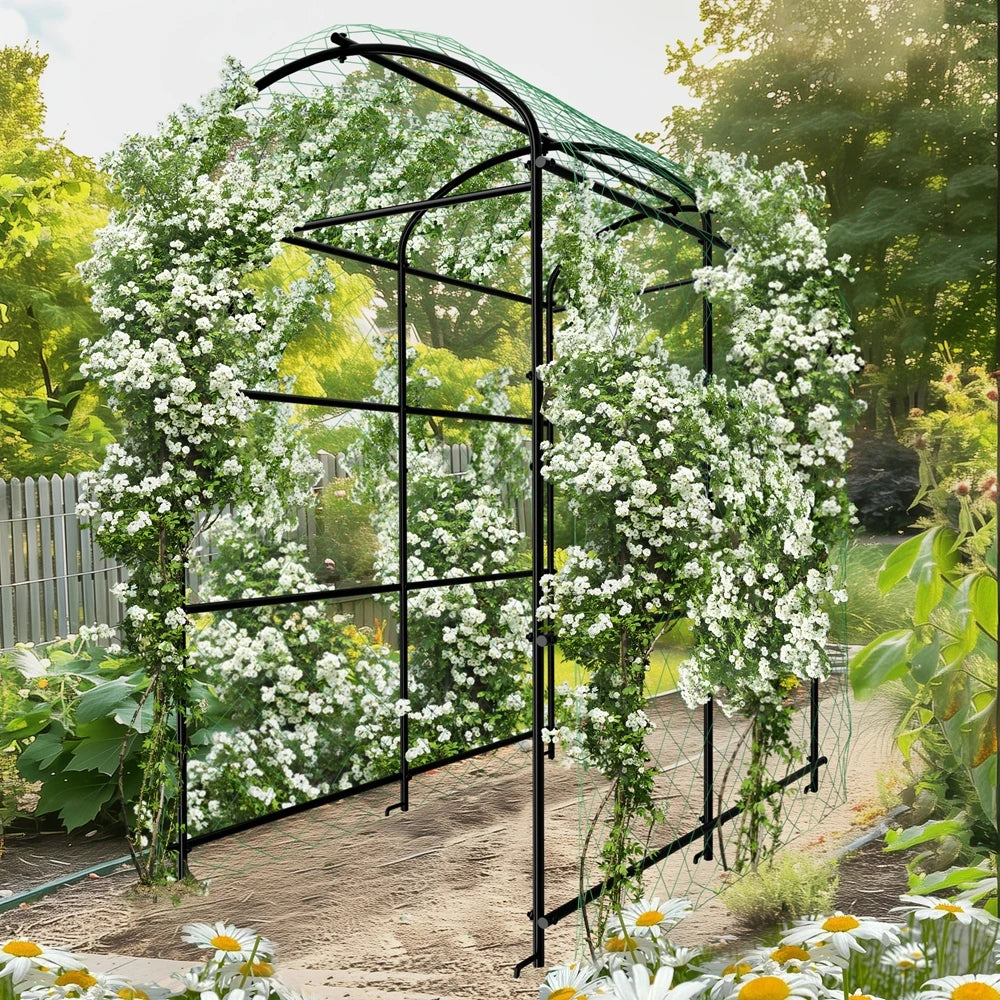 Wisfor U-Shaped Metal Garden Plant Trellis For Climbing Plants