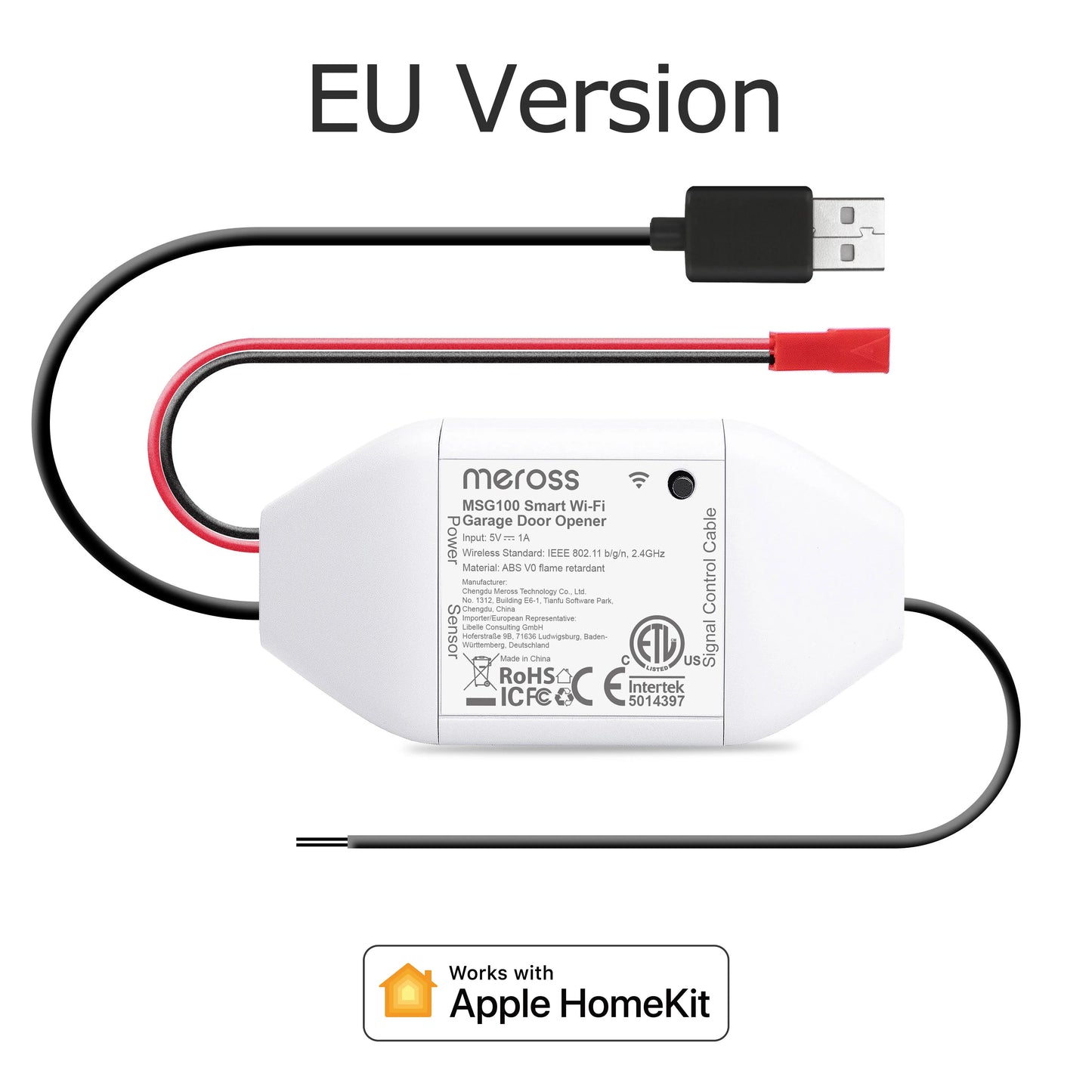 Meross HomeKit Smart WiFi Garage Door Opener With Alexa Google Assistant